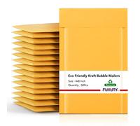fu Global # 000 10,2 x 20,3 cm Kraft Bubble Mailers buste imbottite, confezione da 50
