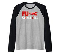 Fu Sickle Cell T-Shirt - Fu Anemia Falciforme Maglia con Maniche Raglan