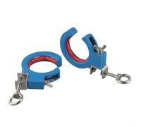 FUANA 1/2 puleggia per ponte, strumento di filettatura per ponte, puleggia portatile, resistente, rullo guida per cavi, morsetto regolabile, strumento ausiliario per la costruzione di cavi lisci