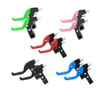 FUANA 1 paio di leve freno per bicicletta per bambini, compatibili con manubri di diametro 2,2 cm, set di leve in plastica (nero/rosso/verde/blu/rosa) kit di riparazione bici