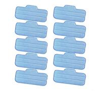 FUANA 10 panni lavabili, compatibili con Dupray Neat, in microfibra, per ricariche di ricambio per pulitori a vapore, efficaci per la rimozione dello sporco, blu