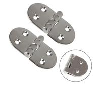 FUANA 2 cerniere a farfalla in acciaio inox, 7,6 x 3,8 cm, lucide, grado marino, per porte, facili da installare, versatili per uso interno ed esterno