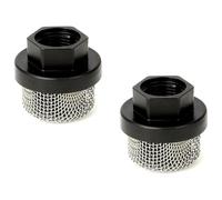 FUANA 2 filtri di ingresso a rete per 390 490 PC Pro per Ultra 395/495/595 per GMAX 3400 per FinishPro 390/395 per LineLazer 3400, filtro in acciaio inox a 60 maglie con telaio in plastica