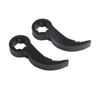 FUANA 2 pz Chiave di porco Adattatore Testa 1/2 Pollice In Acciaio Al Cromo Vanadio Strumento di Rimozione con Guanti per Riparazione Veicoli Costruzione Demolizione