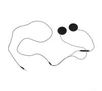 FUANA ABS per casco moto cuffie 35 mm cavo AUX mani - Call Hook and Loop