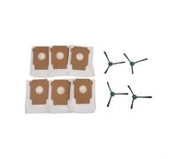 FUANA Accessori per aspirapolvere per Max 705 e 706, 4 spazzole laterali con 10 sacchetti per la polvere, design a tenuta sicura per un maggiore contenimento della polvere (10 pezzi)