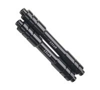 FUANA Adattatore per asse anteriore e posteriore da 15/12 mm a 9 mm, per mozzo in lega di alluminio con rondelle in gomma, per la maggior parte dei sistemi di sgancio rapido per biciclette, kit di