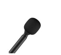 FUANA Adattatore per microfono portatile per microfono DJI, per Moma, per Rode-Go, per Relacart, con schiuma per parabrezza, 30 x 8 x 8 cm, ABS nero per audio chiaro in cavo auricolare per