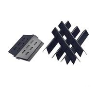 FUANA Barre in acciaio smaltato e deflettori di calore per Weber 300 Serie E-310 E-320 E-330