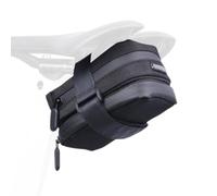 FUANA Borsa da sella per bicicletta rimovibile per MTB e ciclismo su strada, borsa posteriore impermeabile da 0,5 l, con rivestimento resistente alla pioggia, adatta sotto il sedile, colore nero