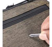 FUANA Borsa da telaio per bicicletta da 1,6 l, con doppie tasche in rete e cerniera impermeabile, borsa in poliestere resistente all'usura per ciclismo, kit di riparazione bici da viaggio