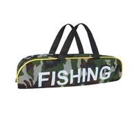 FUANA Borsa per canna da pesca ispessita resistente all'usura per una maggiore protezione durante i viaggi all'aperto, Come da immagine