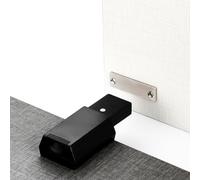 FUANA Chiavistello magnetico per porte a pressione per porte, in lega di zinco con funzione auto-rimbalzante, 70 x 39 mm, per serratura nero/bianca