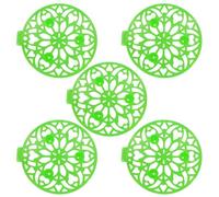 FUANA Confezione da 5 vassoi per piantare angurie in ABS con fori di ventilazione per meloni, meloni e frutti della fattoria, supporto 21 x 3 cm, verde