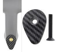 FUANA Copertura per stelo in fibra di carbonio F12 con viti 52 x 36 mm per manubrio superiore tappo per bici F12 leggero 6 x 30 mm vite in acciaio incluso kit di riparazione bici