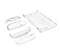 FUANA Custodia protettiva rigida trasparente per PC per Nintendo Switch 2 con protezione dello schermo, cover leggera e antiurto, accessori per console trasparenti 24 x 12,5 x 3,5 cm