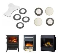 FUANA Dischi trasduttori a disco in vetro per riscaldatore elettrico Opti-Myst, diametro ceramico 20 mm, atomizzazione 70 MHz, confezione da 4 con chiave di ricambio accessori per radiatore