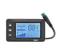 FUANA Display LCD per Bicicletta Elettrica GD01 Monitor a 5 Pin 24V/36V/48V Display LCD per Bicicletta