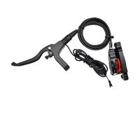 FUANA Doppio freno a disco idraulico anteriore e posteriore con rotori da 160 mm per bici elettrica, set di leve in alluminio CNC per manubri da 22 mm, kit di riparazione solo olio minerale