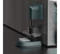 FUANA Fermaporta antivento per porte, montaggio silenzioso a ventosa con rivestimento in metallo, installazione senza punzonatura, design con serratura per resistenza al vento