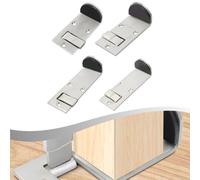 FUANA Fermaporta in acciaio inox per uso antivento e morsetto, design a doppio scopo per installazione a sinistra o a destra, serratura di sicurezza resistente