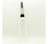 FUANA Forcella anteriore per bicicletta pieghevole da 20 pollici con tubo centrale ammortizzante da 28,6 mm, freno C V, movimento centrale da 75 mm, kit di riparazione bici in metallo