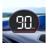 FUANA GPS & Beidou - Tachimetro digitale per auto, con display head-up, KMH/MPH, con caratteri grandi e parasole, compatibile con auto, camion, autobus, scooter elettrici, alloggiamento nero