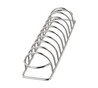 FUANA Griglia portatile in acciaio inox, 22 x 6 x 5 cm, accessori per friggitrice ad aria, per cucinare all'aperto, supporto leggero per barbecue per campeggio, picnic e cortile
