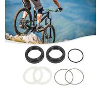 FUANA Guarnizione antipolvere per forcella della bicicletta, 30-40 mm, per Fox per Rockshox per MANITOU per SUNTOUR Gomma Lega di Alluminio con Spugna 2 Pezzi Kit di Riparazione Bici