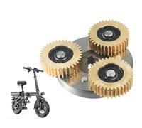 FUANA Ingranaggi planetari in rame 36T con cuscinetti per motore per mozzo ruota Bafang Ebike - Ingranaggio frizione a denti in nylon per cuscinetto 608