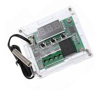 FUANA Interruttore digitale di controllo della temperatura per modulo W1209, sensore termostato da -50 °C a 110 °C, con custodia in acrilico, 12 V DC