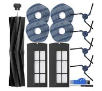 FUANA Kit completo di ricambio Clean X9 per Pro Robot per aspirapolvere, set da 13 pezzi con spazzola a rullo, filtri, spazzole laterali e panni mocio