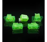 FUANA Kit di 5 interruttori per moto: dimmer per fari, indicatori di direzione, starter e interruttori a pulsante singolo, verde