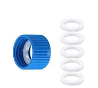 FUANA Kit di accoppiamento per filtro dell'acqua, 28 mm, adattatore in silicone a prova di perdite, per sistemi di filtraggio a pressione, connettore rapido in ABS, per bottiglie da campeggio