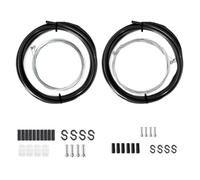 FUANA Kit di cavi freno e cambio per bici da strada e mountain bike, tubo freno da 5 mm, 2,5 m, cavo cambio 4 mm con alloggiamento in acciaio PVC, per kit di riparazione bici Shimano SRAM
