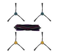 FUANA Kit di spazzole centrali e laterali di ricambio per aspirapolvere M9, per Eureka NERE10S E10S, per Obode A8 A8 Plus, per robot aspirapolvere ETA Aurum PRO 6241 - 1 spazzola centrale + 4 spazzole