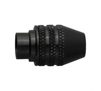 FUANA Mandrino piccolo per smerigliatrice elettrica da 0,3-3,2 mm, mini mandrino per trapano a tre ganasce, accessori per utensili rotanti, mandrino multi trapano, con gambo da 1/32 e 1/8 (M8 lungo)