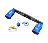 FUANA Manico a bilanciere in fibra di carbonio per mulinelli Shimano Metanium, Bantam e SLX DC Baitcasting, interasse 95 mm, lunghezza 105 mm, apertura 7-4 mm, mano sinistra blu