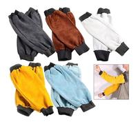 FUANA Manicotti per saldatura in pelle, 20 cm x 46 cm, resistenti al calore e alle fiamme per protezione, in pelle bovina con cinghia regolabile, per giardinaggio e uso industriale