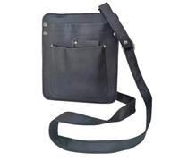 FUANA Marsupio multitasche per giardinieri, organizer compatto per attrezzi con cinghia regolabile, kit di composizione floreale in pelle per attività all'aperto e lavori floreali, verde/rosa/viola