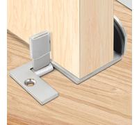 FUANA Morsetto per porta in acciaio inox per blocco sicuro antivento, installazione direzionale a sinistra o a destra, con fissaggio a vite per uso commerciale