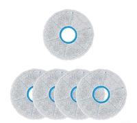 FUANA Panni per mocio lavabili L50 e L50 per Pro, panni in microfibra ad alta assorbenza, robot termico per aspirapolvere, confezione da 2 (5 pezzi)