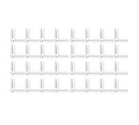 FUANA Paraspigoli per la sicurezza dei bambini, 32 pezzi, in morbido PVC trasparente con forte adesivo, 4,5 x 4,5 x 1,4 cm, per serratura di mobili e scale