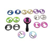 FUANA Piastra per pedale bici per Wahoo per Speedplay, staffa adattatore per tacchetti in lega con bulloni, blu