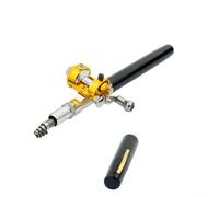 FUANA Pocket Size Canna Da Pesca Mulinello Set Telescopico Mini Pieghevole Rod Fibra di Vetro Alluminio 1.4M