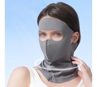 FUANA Protezione solare per il collo, per ciclismo all'aperto, traspirante, ad asciugatura rapida, in seta di ghiaccio, copertura a 360°, tessuto di raffreddamento che assorbe l'umidità, vestibilità