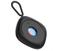FUANA Rilevatore di fotocamera, protezione di sicurezza anti-candide, mini rilevatore di lenti per fotocamera Pinhole (nero)