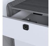 FUANA Serratura elettronica del cassetto con accesso alle impronte digitali per la sicurezza domestica intelligente, sblocco rapido 0.3s, capacità 20 utenti, serratura nera