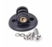 FUANA Set di adattatori per fotocamera Garmin e Bryton Mount, per Carmin e Bryton di seconda generazione, staffa di supporto in nylon, kit di riparazione per bici nero