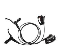 FUANA Set freno a disco idraulico per mountain bike con 2 rotori da 160 mm, pinze a doppio pistone, lega di alluminio, per kit di riparazione bici compatibile Shimano